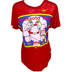 Minnesota Twins Nike Short Sleeve Red Crewneck Tee Shirt Size:Extra Large